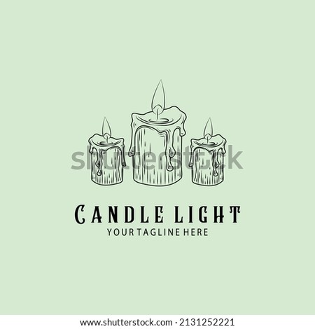 flame torch logo pillar symbol vector illustration design