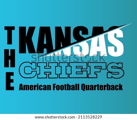 Kansas City Showtime simple design.Suitable for you sports lovers american football quarterback