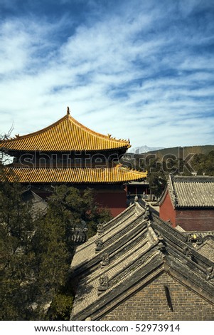 ancient chinese building temple