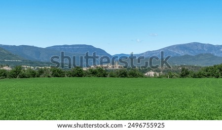 Similar – Image, Stock Photo Mountain ridge under blue cloudy sky