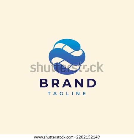 Abstract digital connection technology logo. Simple high tech design. Modern vector icon.