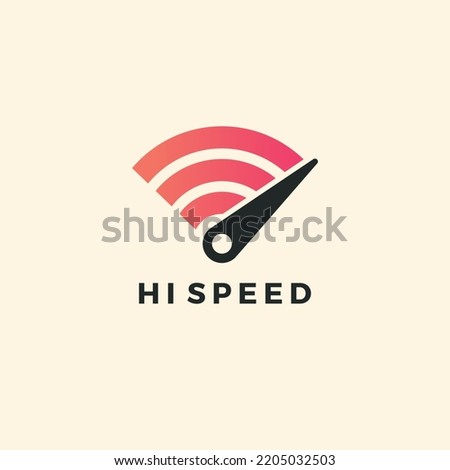 Fast WiFi icon. Vector WiFi with arrow sign.