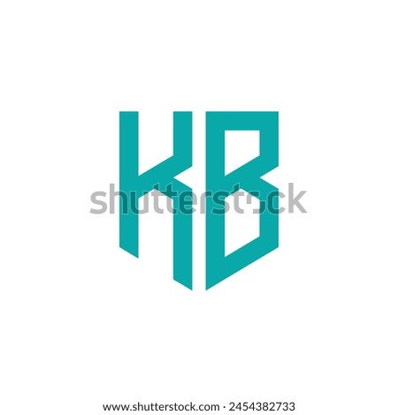 KB. Monogram of Two letters K and B. Luxury, simple, minimal and elegant KB logo design. Vector illustration template.