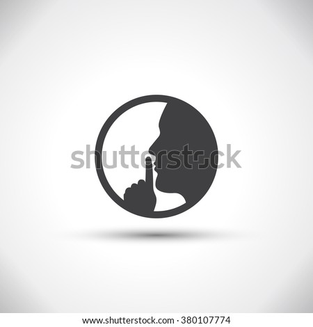 silence vector icon