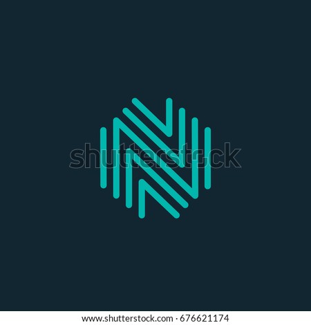 letter N logo icon design template. vector illustration Foto stock © 