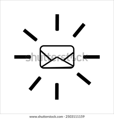 Simple email message refresh update icon