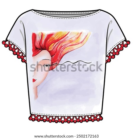 girl child tshirt design. fashion and more