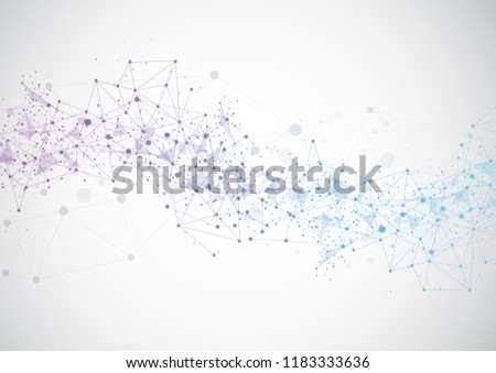 Abstract technology futuristic network