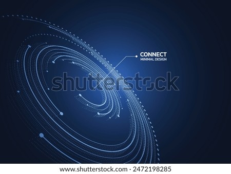 Abstract technology background with Big data. Internet connection, abstract sense of science and technology analytics concept graphic design. Vector illustration