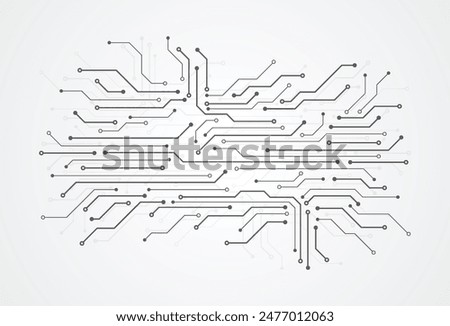 Abstract digital background with technology circuit board texture. Electronic motherboard illustration. Communication and engineering concept. Vector illustration