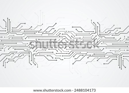 Abstract digital background with technology circuit board texture. Electronic motherboard illustration. Communication and engineering concept. Vector illustration