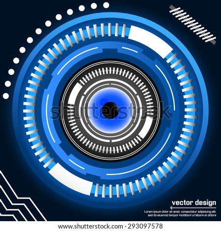 Eye vision vector design