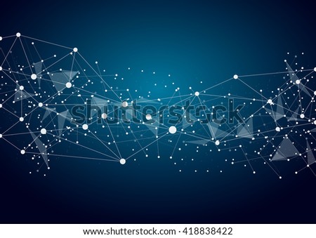 Abstract technology futuristic network