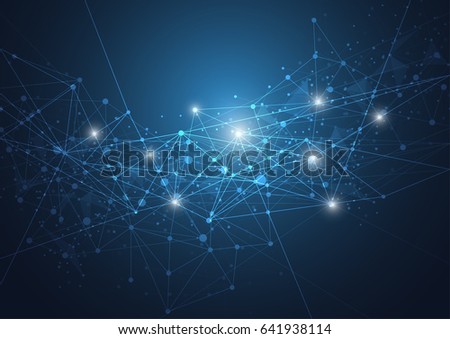 Abstract technology futuristic network. Vector illustration