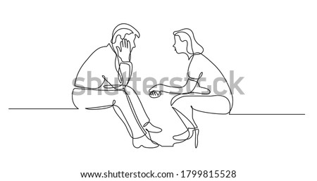 young man and woman talking having conversation