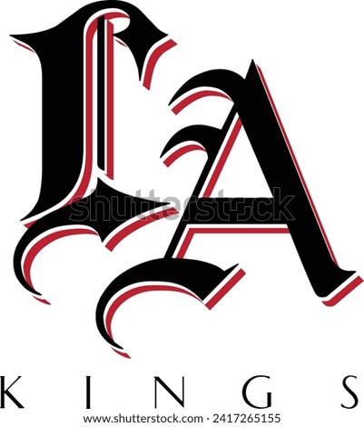 L. A. KINGS Los Angeles logo inspired artwork