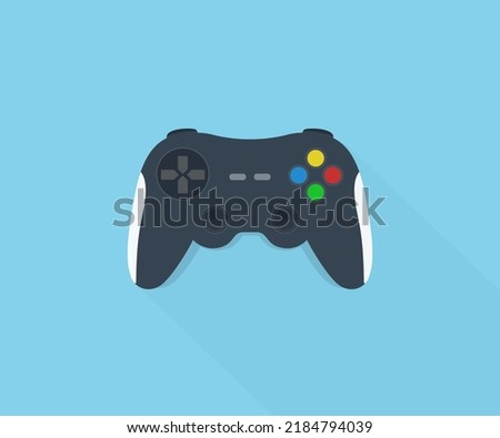 Video game controller, gamepad logo design. Joystick, headset, mobile joystick, console for video game vector design and illustration.