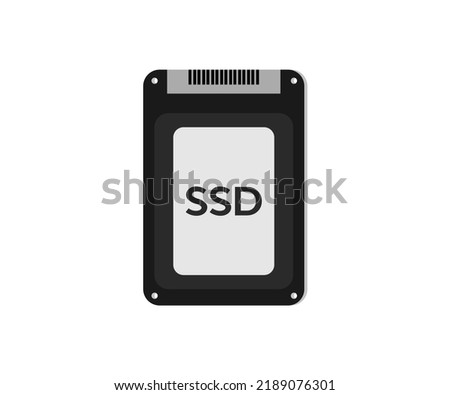 Hard disk drive hdd, solid state drive ssd and ssd m2 logo design. Classic SSD and SSD m2 vector design and illustration.