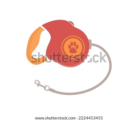 Pet dog lead, dog leash logo design. Carbine clip, open and closed in flat style. Dog accessories, Pets and animals concept vector design and illustration.
