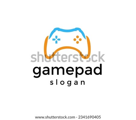 Game pad, Game stick logo design. Game controller for video games and e-sports vector design and illustration.
