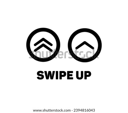 Swipe up icon. Swipe Up icons for social media stories. Scroll pictogram. Web icons for advertising and marketing vector design and illustration.
