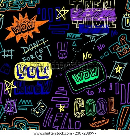 Similar – Image, Stock Photo wow Graffiti