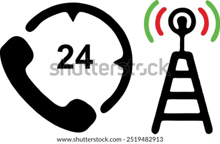 illustration vector graphic of communication icon