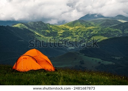 Similar – Image, Stock Photo Wild camping at the Baltic Sea