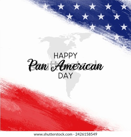 Happy PAN American Day. PAN American Day vector. National PAN American Day.