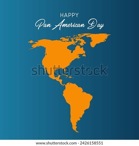 Happy PAN American Day. PAN American Day vector. National PAN American Day.