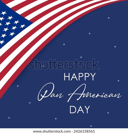 Happy PAN American Day. PAN American Day vector. National PAN American Day.