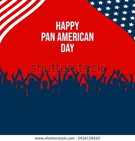 Happy PAN American Day. PAN American Day vector. National PAN American Day.