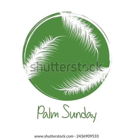 Palm Sunday. Happy Palm Sunday Vector. Palm Sunday background.