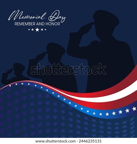 Memorial Day Background. Happy Memorial Day. National American Holiday. US Memorial Day vector.