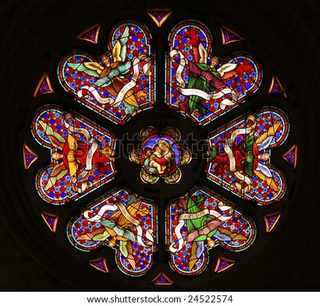 Religious Stained Glass Patterns - Free Pattern Cross Stitch