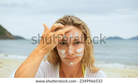 Similar – Image, Stock Photo Beach Life Style Joy