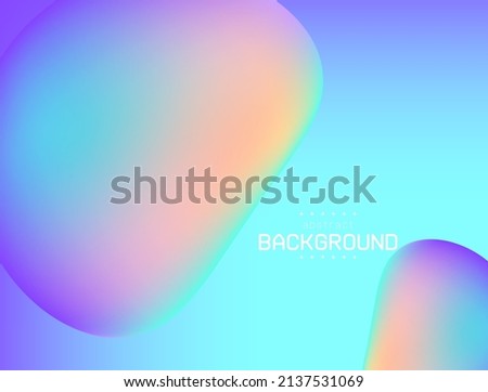 liquid theme with curve on gradient violet and blue background can be use for decoration poster website template tecnology presentation packaging  screen saver vector eps. Foto stock © 