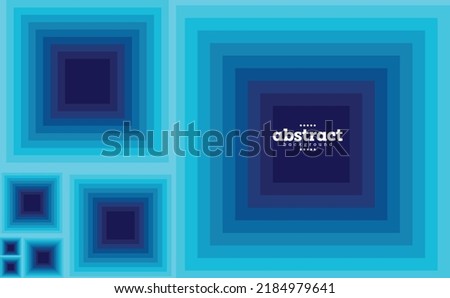 square with layer striped in gradient blue multiple technology artificial intelligence background can be use for website cover brochure template advertisement poster banner vector eps.