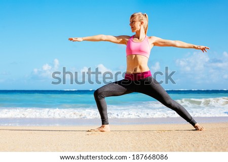 Athletic Fitness Woman Running on the Beach. Female Runner Jogging. Outdoor Workout. Fitness Concept.