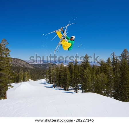 Radical Skier Gets Big Air
