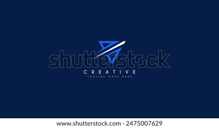 Plane with swoosh for aviation logo design vector illustration.