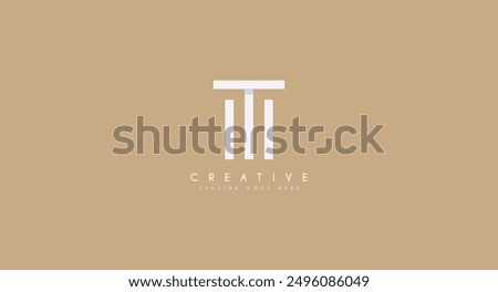 Initial Letter MT TM logo design vector illustration.