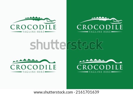 crocodile logo collection vector template