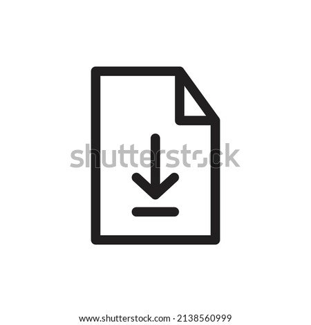 Document Icon Template Isolated on White Artboard