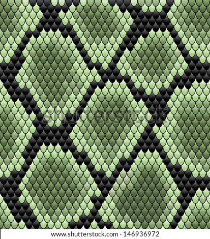 Green Seamless Snake Skin Pattern For Background Design. Jpeg Version ...