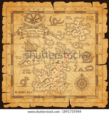 Pirate Treasure Map Clipart | Free download on ClipArtMag