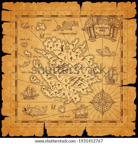 Pirate Treasure Map Clipart | Free download on ClipArtMag