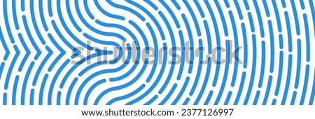 Fingerprint pattern background, finger print code banner. Vector thumbprint lines texture, unique human thumb imprint or scan abstract pattern, police fingerprint identification, biometric security