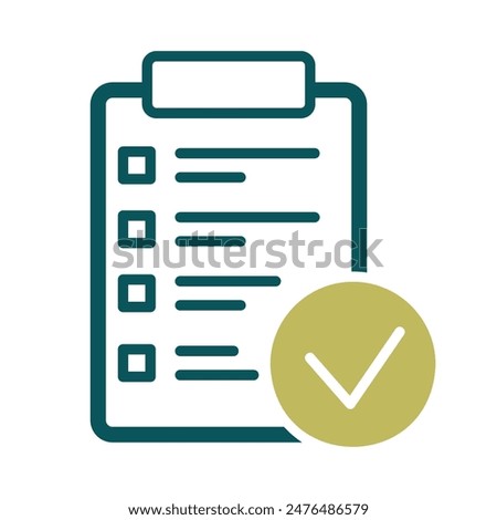 Month planning, to do list, time management with check mark vector icon. Graph symbol for fitness and weight loss web site and apps design, logo, app, UI