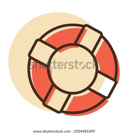 Life ring vector icon. Life preserver symbol. Life saving sign. Security sign. Graph symbol for your web site design, logo, app, UI